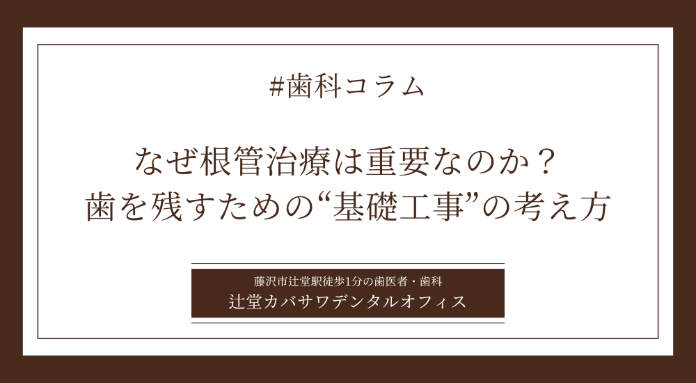 根管治療を軽視するとどうなる？歯の土台を守る本当の重要性